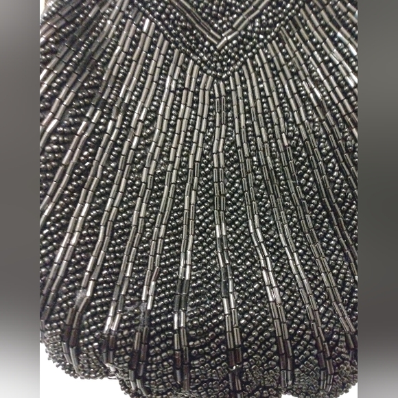 Beaded Black Petite Evening Clutch - Picture 4 of 5